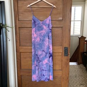 Tie Die Midi Flowy Dress